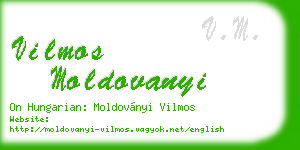 vilmos moldovanyi business card