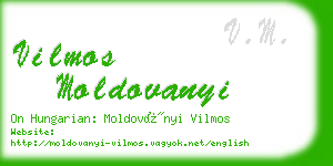 vilmos moldovanyi business card